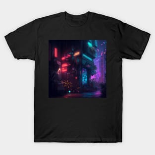 Cyberpunk City Apartment T-Shirt